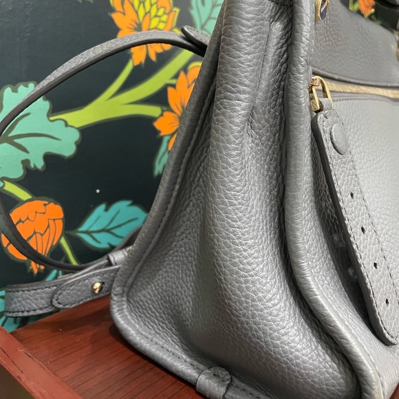 Bally Bianne Gray Convertible Leather Backpack with COA - Picture 6 of 16